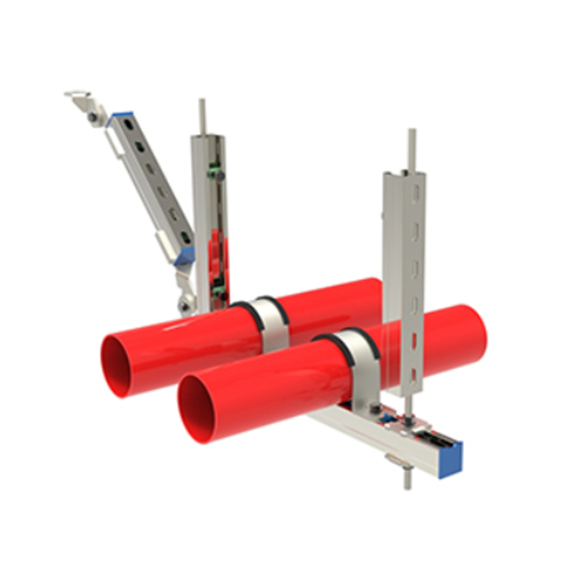 多管单向抗震支架