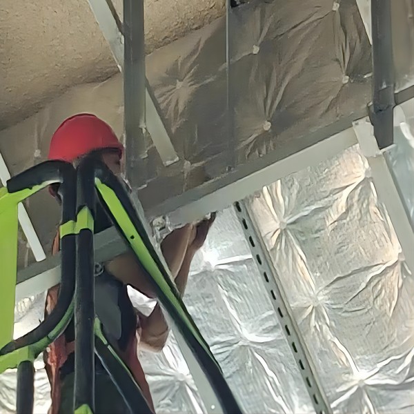 防排烟包裹施工现场